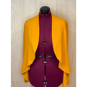 Minefree Mustard Open Blazer Cascading 1X